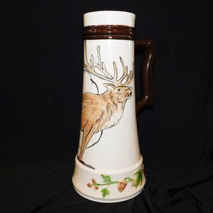 Vintage LOMA Pottery Large Elk Vase Ceramic Urn